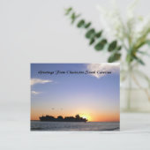 Grüße aus Charleston South Carolina Customiza Postkarte (Stehend Vorderseite)