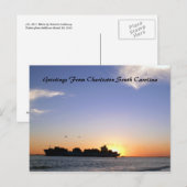 Grüße aus Charleston South Carolina Customiza Postkarte (Vorne/Hinten)