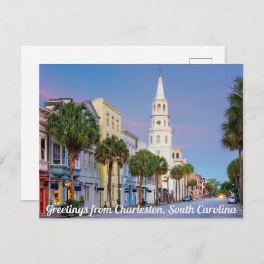 Grüße aus Charleston, South Carolina Postcard Postkarte (Vorne/Hinten)