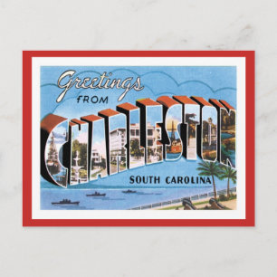 Grüße aus Charleston South Carolina US City Postkarte