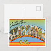 Grüße aus Charleston, West Virginia Travel Postkarte (Vorne/Hinten)