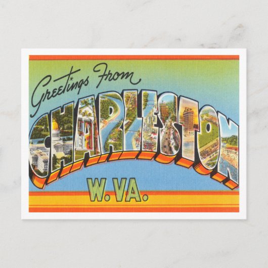 Grüße aus Charleston, West Virginia Travel Postkarte (Vorderseite)