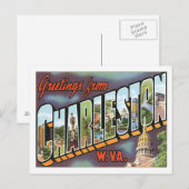 Grüße aus Charleston West Virginia US City Postkarte (Vorne/Hinten)