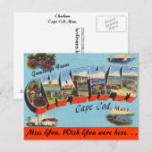 Grüße aus Chatham, Cape Cod Postkarte (Vorne/Hinten)