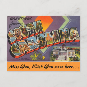 Grüße aus Cherry South Carolina Postkarte