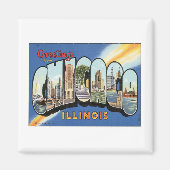 Grüße aus Chicago Illinois Magnet (Vorne)