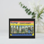 Grüße aus Chicago Illinois Postkarte (Stehend Vorderseite)