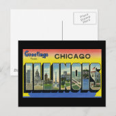 Grüße aus Chicago Illinois Postkarte (Vorne/Hinten)