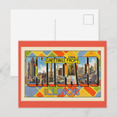 Grüße aus Chicago, Illinois Postkarte (Vorne/Hinten)