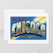 Grüße aus Chicago, Illinois! Postkarte (Vorne/Hinten)