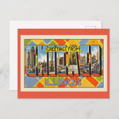 Grüße aus Chicago, Illinois Postkarte (Vorne/Hinten)
