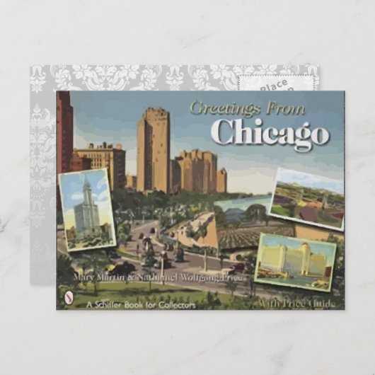 Grüße aus Chicago Postkarte (Vorne/Hinten)