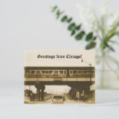 Grüße aus Chicago! Postkarte (Stehend Vorderseite)