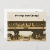 Grüße aus Chicago! Postkarte (Vorne/Hinten)