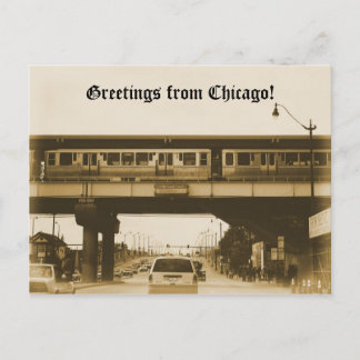 Grüße aus Chicago! Postkarte