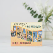 Grüße aus Ciudad Juarez Postkarte (Stehend Vorderseite)