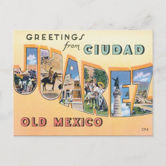 Grüße aus Ciudad Juarez Postkarte (Vorderseite)