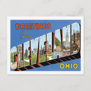 Grüße aus Cleveland Ohio US Stadt Postkarte