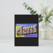 Grüße aus Clovis New Mexico Postkarte (Stehend Vorderseite)