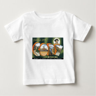 Grüße aus Cody, Wyoming! Vintage-Postkarte Baby T-shirt