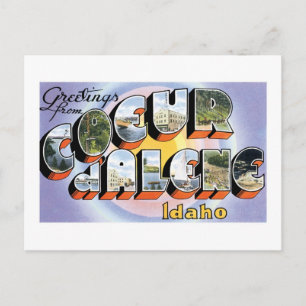 Grüße aus Coeur d'Alene, Idaho! Postkarte