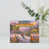 Grüße aus Colorado Postkarte (Stehend Vorderseite)