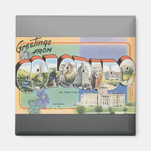 Grüße aus Colorado, Vintag Magnet