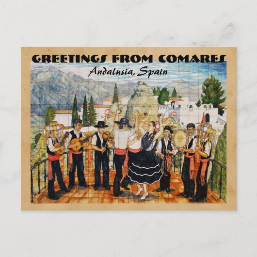Grüße aus Comares / Andalusien, Spanien Postkarte (Vorderseite)