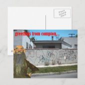 Grüße aus Compton Postkarte (Vorne/Hinten)