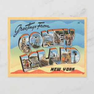 Grüße aus Coney Island, New York Reise Postkarte