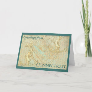 Grüße aus Connecticut Karte