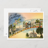Grüße aus Connecticut Postkarte (Vorne/Hinten)