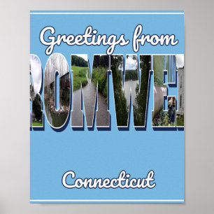 Grüße aus Cromwell Connecticut Fotoabzug – Poster