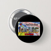 Grüße aus Dallas Texas Button (Vorne & Hinten)
