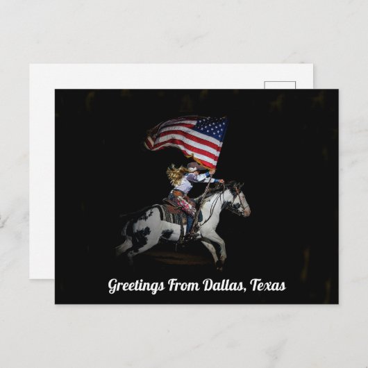 Grüße aus Dallas, Texas Postkarte (Vorne/Hinten)