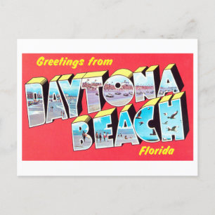 Grüße aus Daytona Beach, Florida, Vintage Postkarte