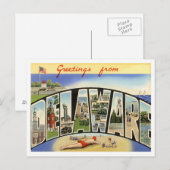 Grüße aus Delaware Postkarte (Vorne/Hinten)