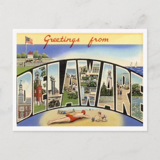 Grüße aus Delaware Postkarte (Vorderseite)
