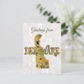 Grüße aus Delaware Postkarte (Stehend Vorderseite)