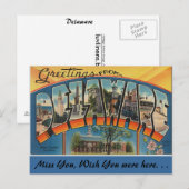 Grüße aus Delaware Postkarte (Vorne/Hinten)
