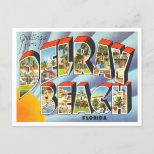 Grüße aus Delray Beach, Florida Reise Postkarte