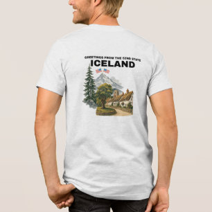 Grüße aus dem 52. Staat Island Lustige Karte Mich Tri-Blend Shirt