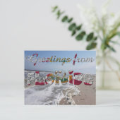 Grüße aus dem Flaggenstaat Florida USA Postkarte (Stehend Vorderseite)