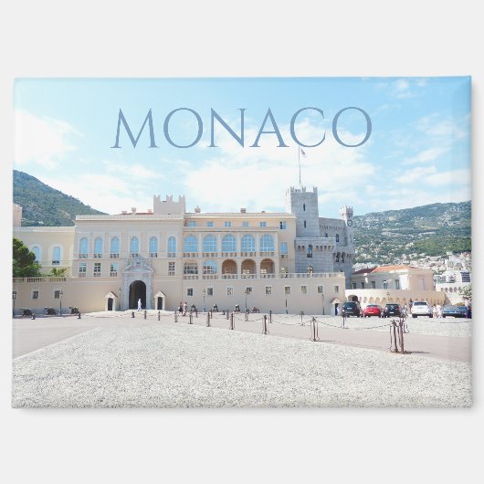 Grüße aus dem Fürstenpalast von Monaco Magnet (Vorderseite)