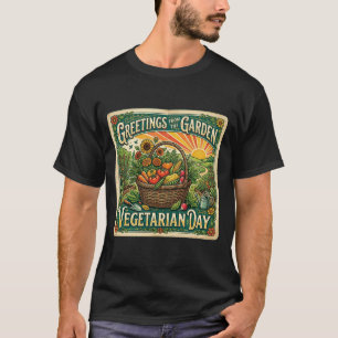 Grüße aus dem Gemüsegarten Tag der Vegetarier Vint T-Shirt