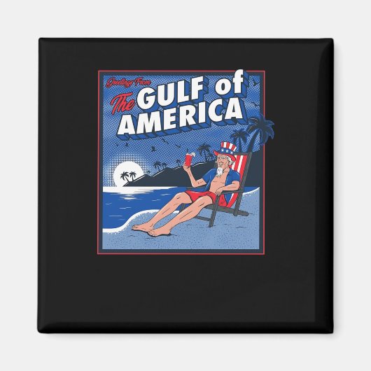Grüße aus dem Golf von Amerika Magnet (Vorne)