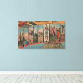 Grüße aus dem Großen Südwesten Leinwanddruck (Insitu (Holzboden))