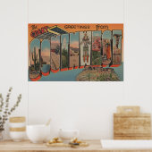 Grüße aus dem Großen Südwesten Poster (Küche)