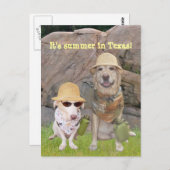 Grüße aus dem heißen Süden! Postkarte (Vorne/Hinten)