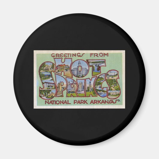 Grüße aus dem Hot Springs National Park Arkansas Magnet (Vorne)